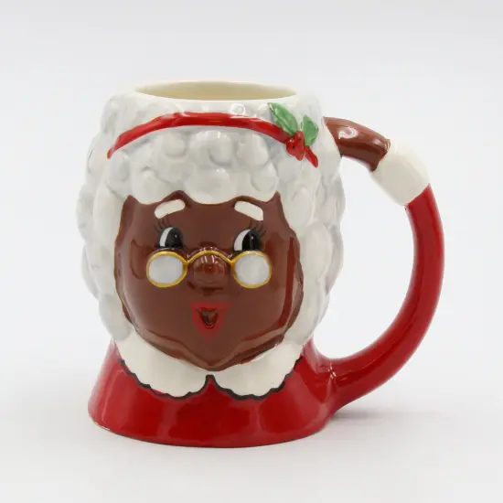 Ceramic ChristmasAfrican American Mrs. Claus Ceramic Mug, Home D&eacute;cor, Gift for Her, Gift for Mom, Kitchen D&eacute;cor, Christmas D&eacute;cor {2}