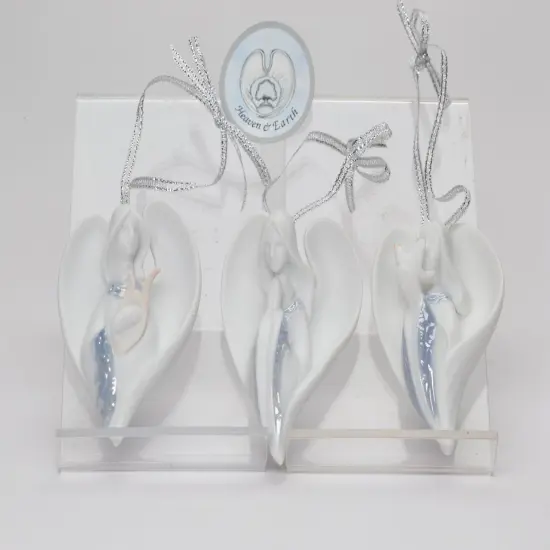 Ceramic Angel Christmas Tree Ornaments-Set of 3, Home D&eacute;cor, Gift for Her, Gift for Mom, Kitchen D&eacute;cor, Christmas D&eacute;cor {2}