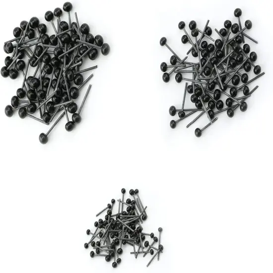 150PCS Black Plastic Safety Eyes {1}