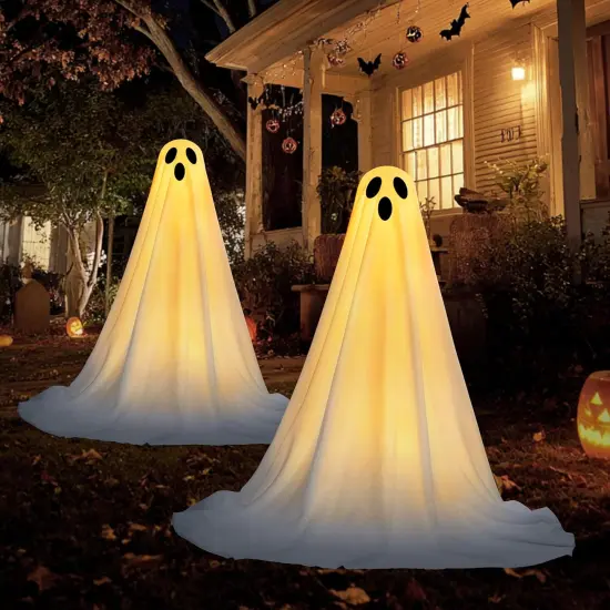 47'' Halloween Decorations Outdoor Light Up Ghost {3}