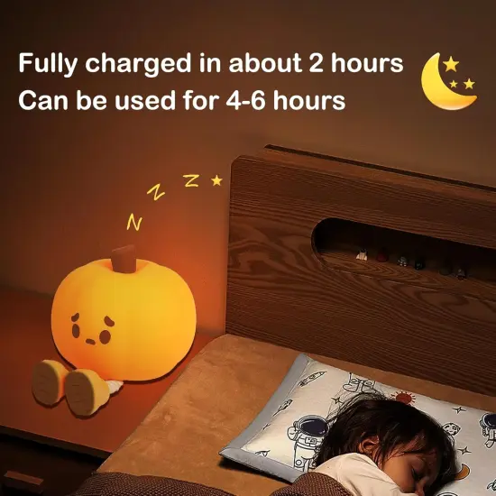 Cute Pumpkin Night Light {4}