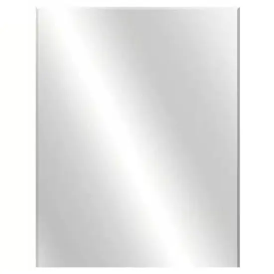 Clear Glass Frameless 36x30 Rectangular Bathroom Wall Mirror {1}