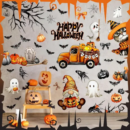 Watercolor Halloween Wall {4}