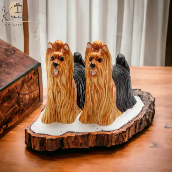 Ceramic Yorkshire Terrier Dogs Salt & Pepper Shakers, Home D&eacute;cor, Gift for Her, Gift for Mom, Kitchen D&eacute;cor, Gift for Dog Lover {1}