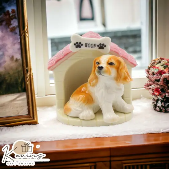 Cocker Spaniel With Doghouse Salt And Pepper, Home D&eacute;cor, Gift for Her, Gift for Mom, Kitchen D&eacute;cor, Dog Lover Gift {1}