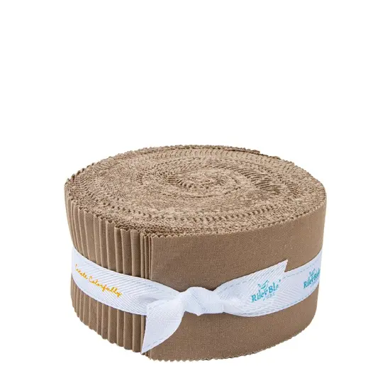 Confetti Cotton 2.5" Strip Roll (Jelly Roll / Rolie Polie) in Pebble byfor Riley Blake (RP-120-PEBBLE-40) {1}