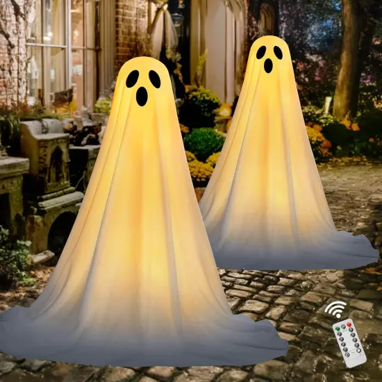 47'' Halloween Decorations Outdoor Light Up Ghost {1}