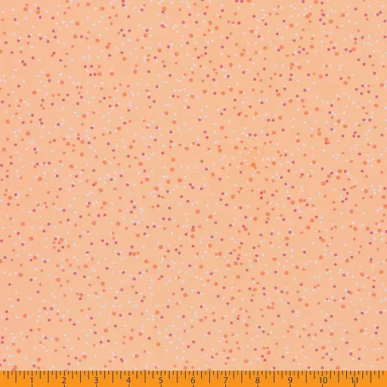 Mook Fabrics Dotted Cotton Fabric [108 in. Wide] - By The Yard Peach Fuzz {3}