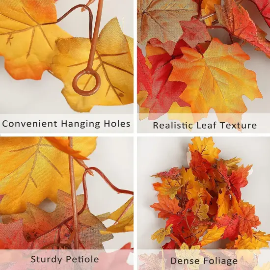 2 Pcs Fall Leaves Garland {2}