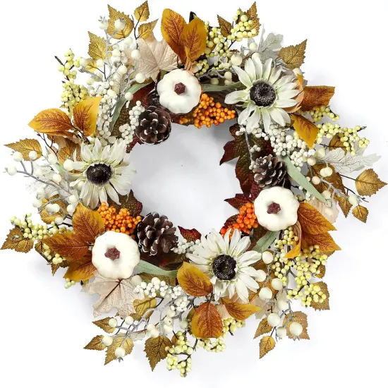 20&rsquo;&rsquo; Autumn Fall Wreath {1}