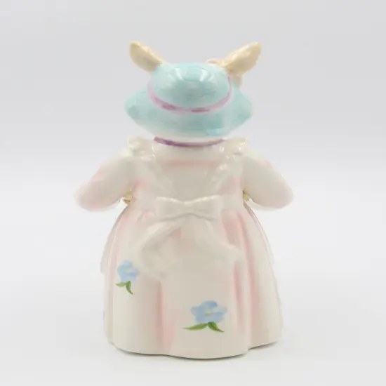 Ceramic Bunny Rabbit Carrying Basket Candy Dish, Home D&eacute;cor, Gift for Her, Gift for Mom, Kitchen D&eacute;cor, Spring D&eacute;cor, Easter D&eacute;cor {5}