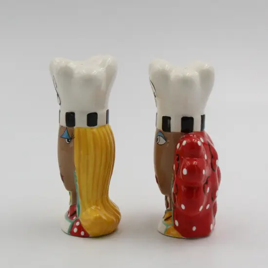 Ceramic African American Lady Chef Salt and Pepper Shakers, Home D&eacute;cor, Gift for Her, Mom, Friend, or Coworker, Kitchen D&eacute;cor {4}