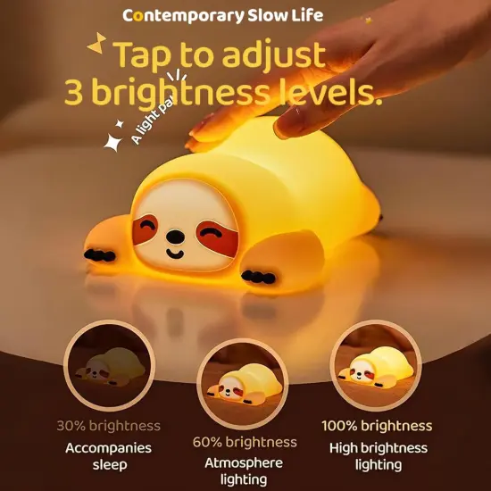 Squishy Sloth Night Light {2}