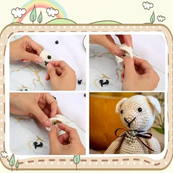 300 Pieces 14mm Safety Eyes for Amigurumi {4}