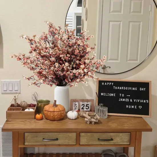 15 Pcs Babys Breath Artificial Flowers Gypsophila Bouquets {3}