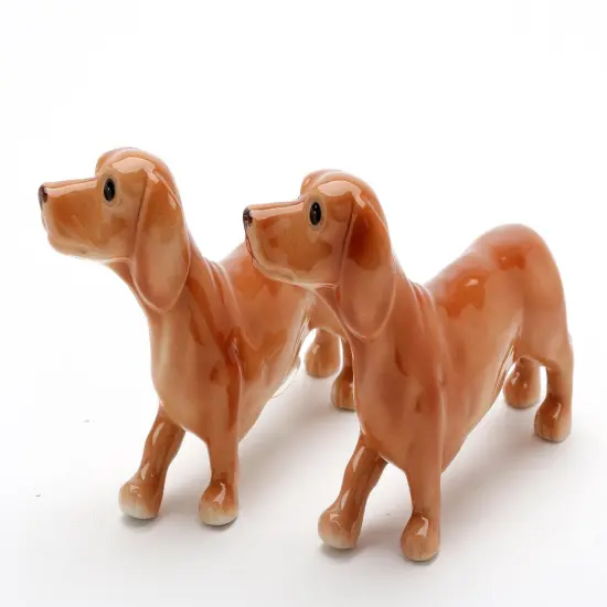Ceramic Dachshund Dogs Salt & Pepper Shakers, Home D&eacute;cor, Gift for Her, Gift for Mom, Kitchen D&eacute;cor, Gift for Dog Lover, Pet Loss Gift {3}