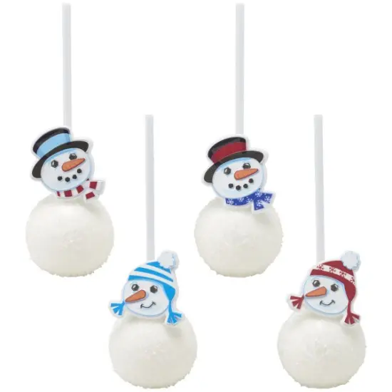 Snowman Friends Cupcake Rings 12ct {2}