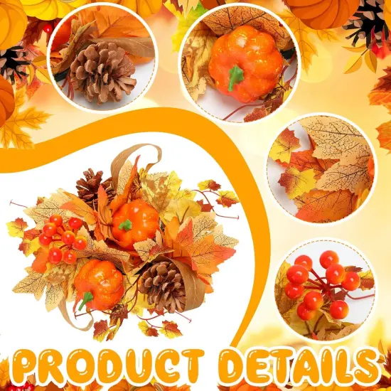 2 Pack Artificial Fall Flowers Centerpiece {3}