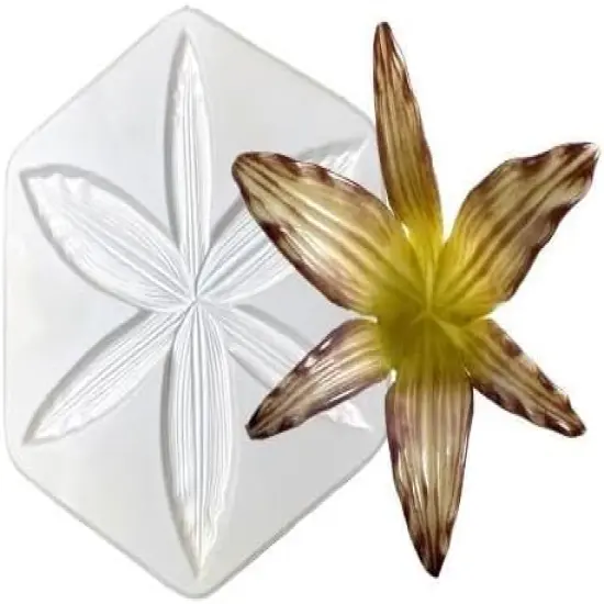 9.25" Dia x 1.5" Lily Glass Fusing Frit Casting Kiln Mold {1}