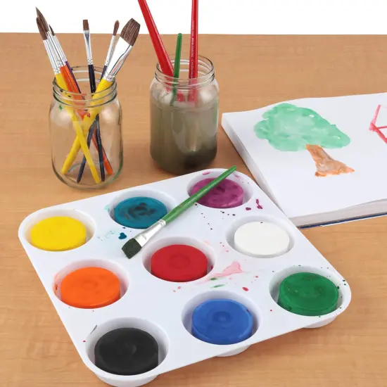 First Impressions Non-Toxic Tempera Paint Cakes - Vibrant Tempera Paint Cakes for All Ages, Safe Painting, Kids Creativity, & More! - Single {6}