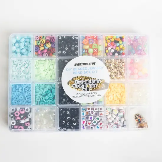 Colorful Rainbow Letter and Charm DIY Bead Box {3}