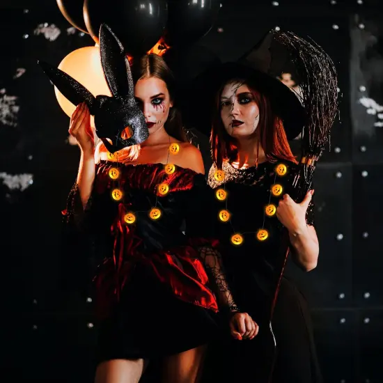 3 Pcs Halloween Necklace Pumpkin {4}