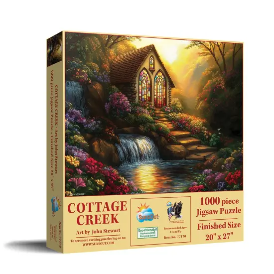 Sunsout Cottage Creek 1000 pc Jigsaw Puzzle 77170 {3}