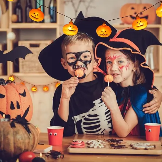 Halloween Pumpkin String Lights - 20FT 40 LEDs {5}