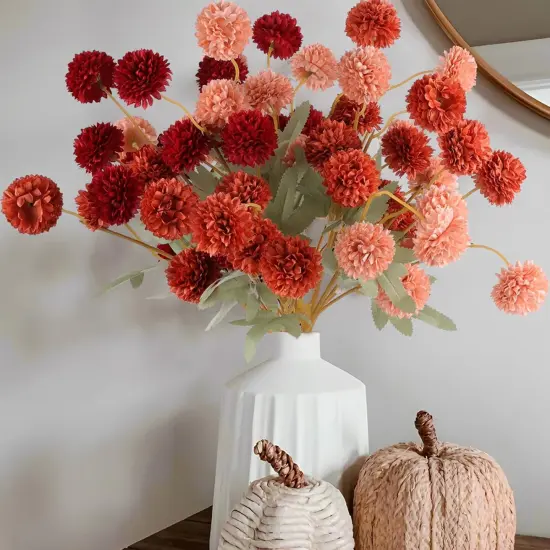 12 Pcs Artificial Chrysanthemum Flowers {1}