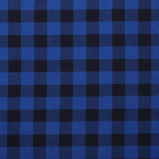 Mook Fabrics Buffalo Plaid Flannel Fabric [43 in. Wide] - By The Yard Royal {1}