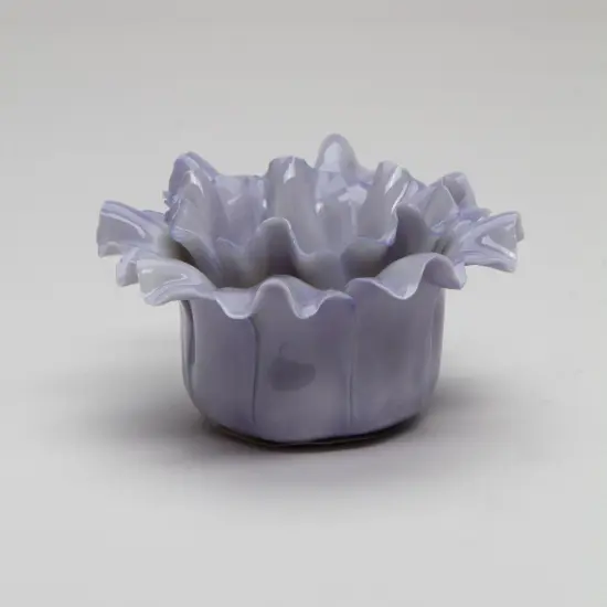Ceramic Purple Flower Candle Holder, Home D&eacute;cor, Gift for Her, Gift for Mom, Bathroom D&eacute;cor, Vanity D&eacute;cor, Wedding Table Decor {3}