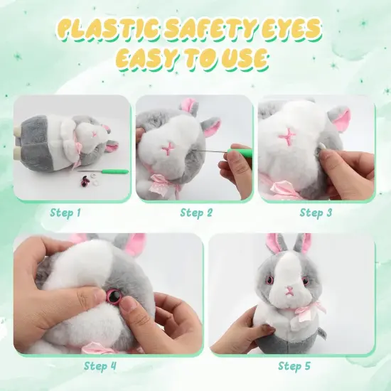 64pcs Safety Eyes - 15mm (8 Colors) {3}