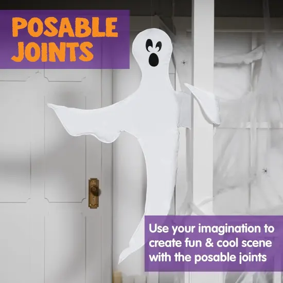 2 Pcs Tree Wrap Ghost Decoration Outdoor - 53&rdquo; (Funny Ghosts) {4}