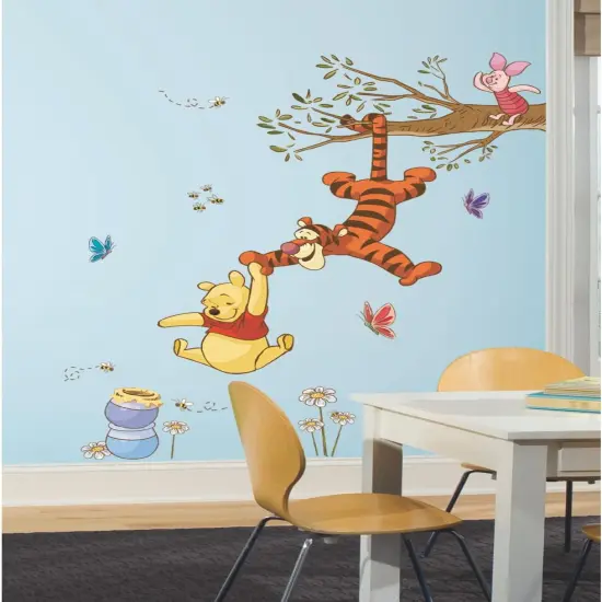 Disney Winnie The Pooh Swinging For Honey Giant Peel and Stick Wall Decals {2}