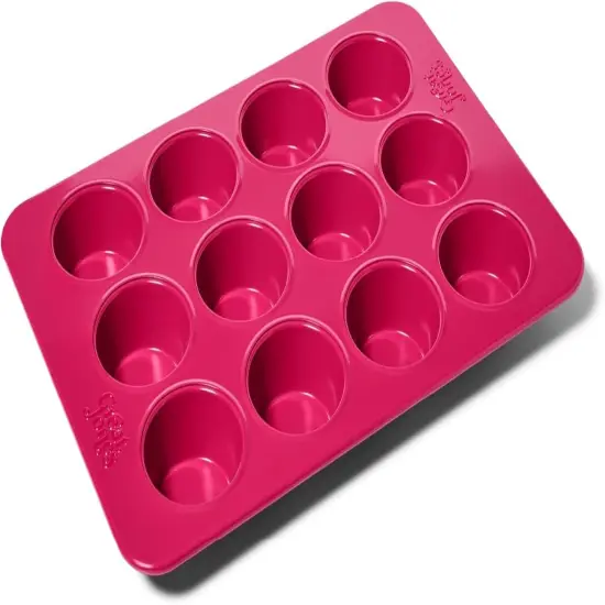 Stud Muffin (Raspberry) | Nonstick 12-Cup Muffin Pan | Dual-Layer Nonstick Coating | Chemical-Free & Nontoxic | Oven-Safe to 450&deg;F | Warp-Resistant & Easy Cleanup {4}
