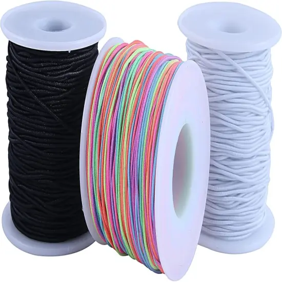 1.0mm Stretchy Bracelet String, 150 Yards Durable Mixed Elastic Cord for Jewelry Making, Beading, Necklaces, DIY Crafts, and Sewing Projects {1}