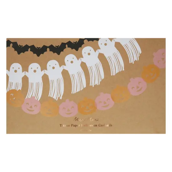 TISSUE PAPER HALLOWEEN GARLAND SET {2}