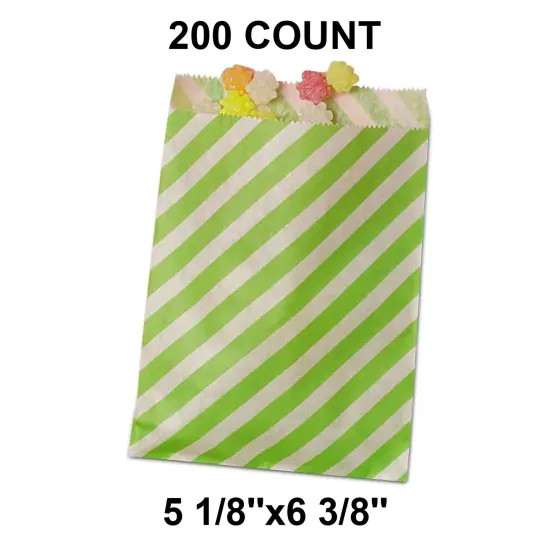 Versatile Diagonal Stripes Merchandise Bags 5 1/8" x 6 3/8" {1}