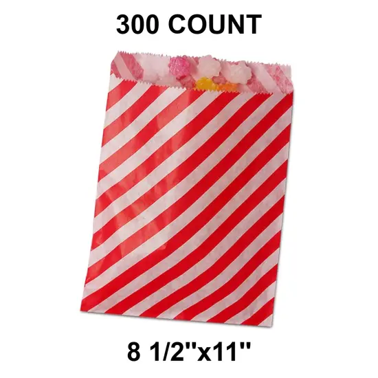 Large Diagonal Stripes Merchandise Bags 8 1/2" x 11" {1}