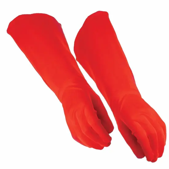 red Super Hero Gauntlet Gloves adult costume {1}