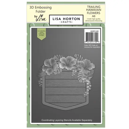 Lisa Horton Crafts Embossing Folder And Die-Trailing Hawaiian Flower {1}