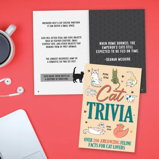 Cat Trivia: Over 200 AMeowzing Feline Facts for Cat Lovers Softcover Book {5}