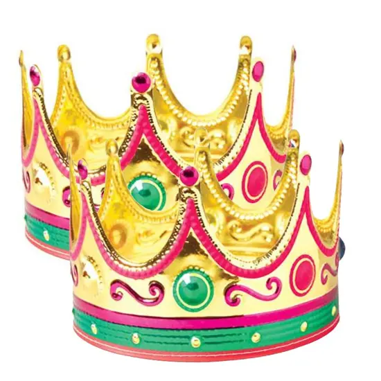Adult Gold Foil Crowns 12 Units {3}