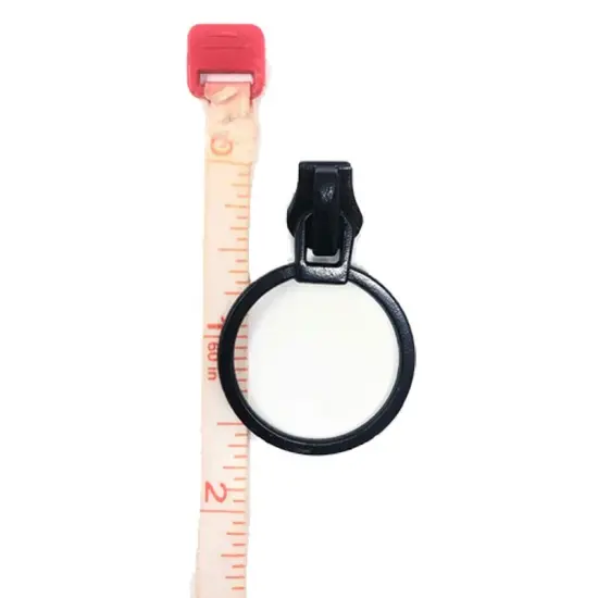 Zipper Pull &ndash; Glossy Round Metal O Ring 5MM in Black {2}