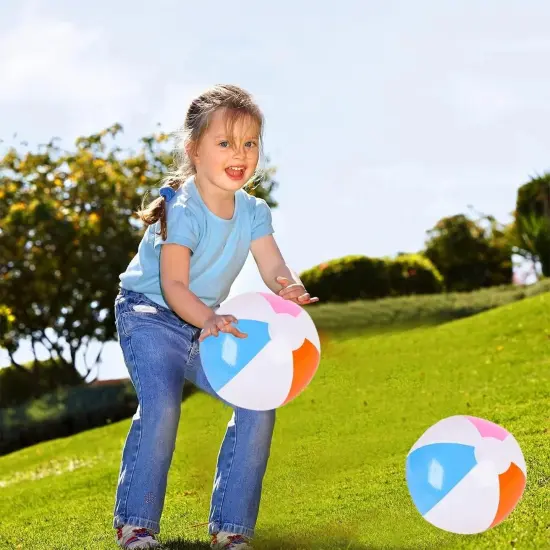 Pool Beach Balls Inflatable Toys | 12 Inch Beach Toys for Kids {2}