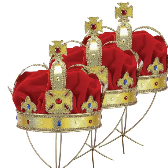 Regal King Crown with Gold and Jewel Accents {4}