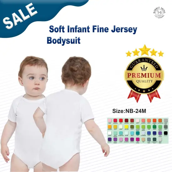 Rabbit Skins&reg; Soft Infant Fine Jersey Bodysuit - 4424 Vint Royal {3}