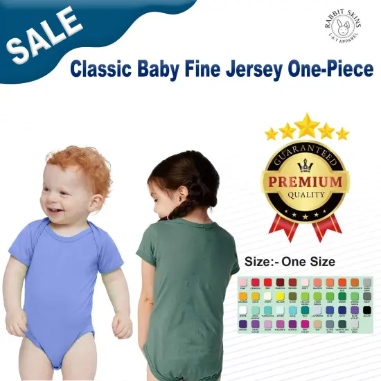 Rabbit Skins&reg; Classic Baby Fine Jersey One Piece Passionfruit {3}