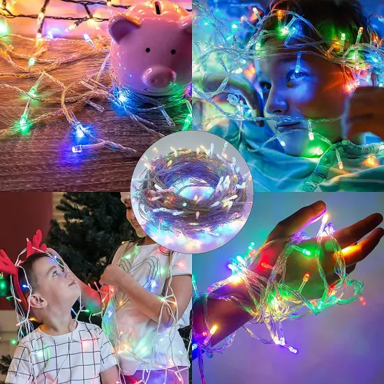 FULLBELL Easter Lights, 33 Feets 100 LED Easter Decorations Memory Indoor Outdoor Fairy Lights Spring Decor Home Bedroom Wedding Party Room Decor Tiktok Trend Items(Multi) {6}