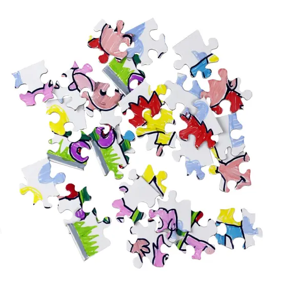 Hygloss Compoz-A-Puzzle Blank Jigsaw Puzzle 5.5"X8" 24/Pkg-28 Pieces {5}